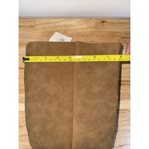 a.n.a Memory Foam Gould Stacked Heel Knee High Boots Tan Light Brown Size 11 Med - Picture 12 of 14